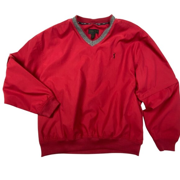 PGA Tour Signature Collection Red Pullover Windbreaker Jacket Mens M - Picture 1 of 10